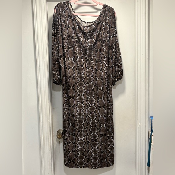 Calvin Klein plus size dress, snakeskin print NWOT, Size 22W - Picture 3 of 6